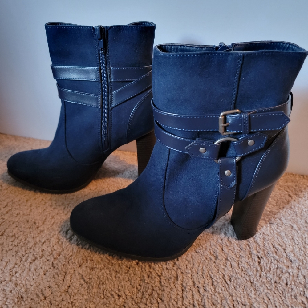 High Heel Suade Ankle Boot